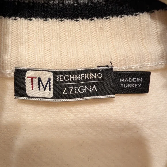 Z Zegna Ivory Zip Up Sweater - Picture 2 of 2